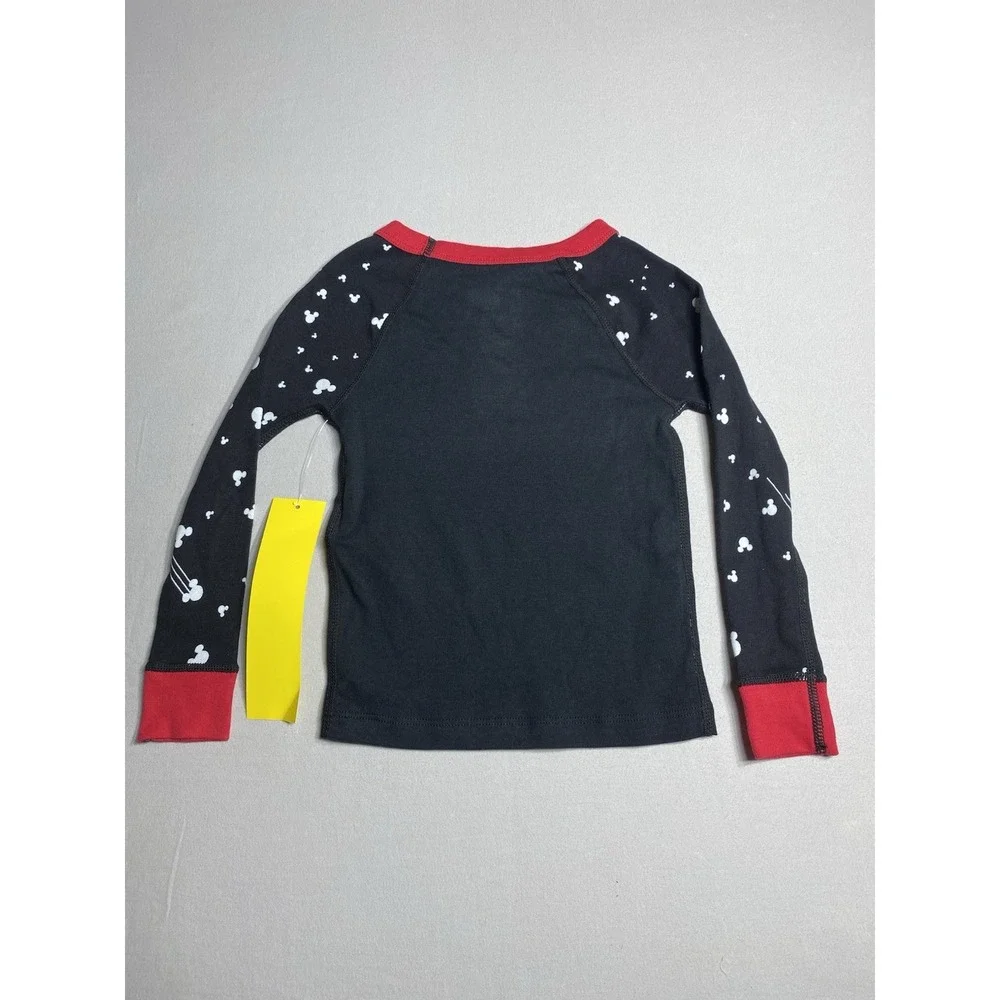 Disney Mickey Mouse Astronaut Pajama Set 3T Black Rainbow NWT w/ Socks